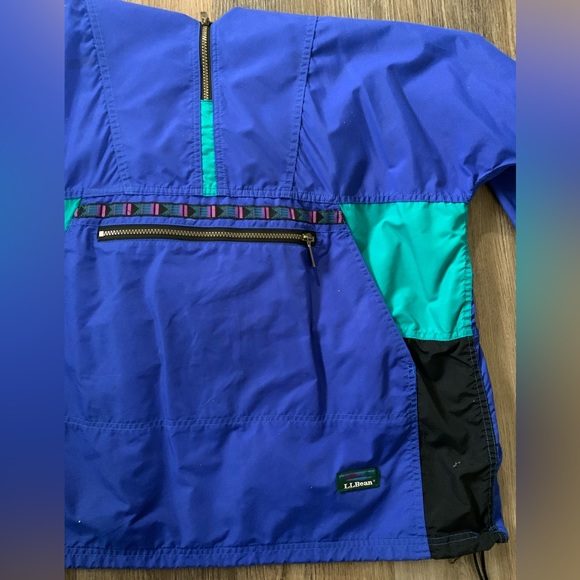 Men’s Vintage Large L.L.Bean windbreaker. Excellent condition. Blue/green/purple - Picture 4 of 4